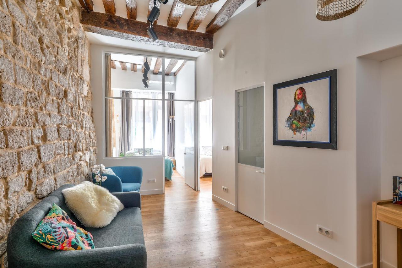 New Stunning 4 Bdrs Apt, With Ac - Le Marais Paris Dış mekan fotoğraf